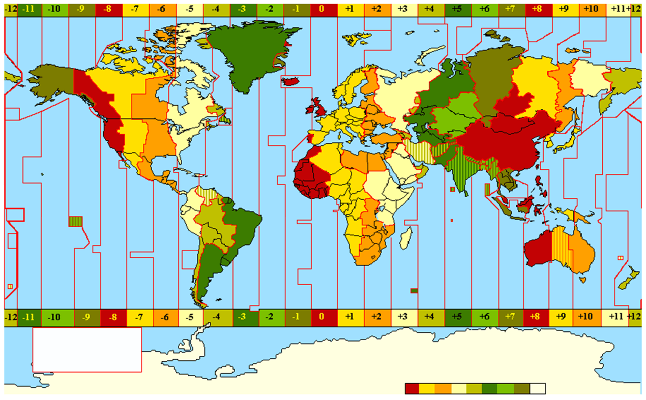 Разница во времени между москвой и токио. Часовые пояса. Карта часовых поясов. Временные зоны.