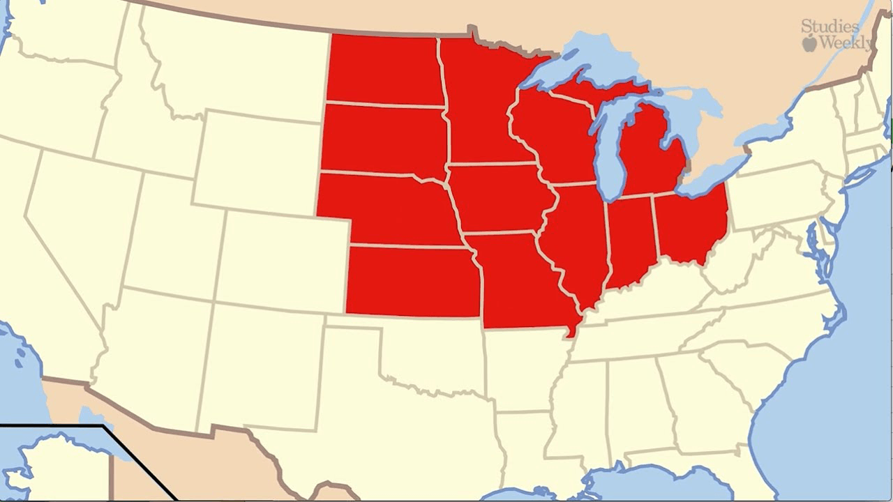 Миннесота северная америка. Среднезападные штаты США. USA Map Midwest.