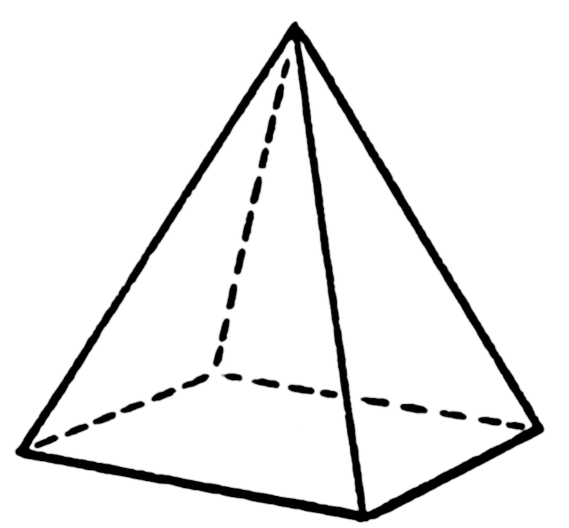 Как нарисовать правильную пирамиду в геометрии