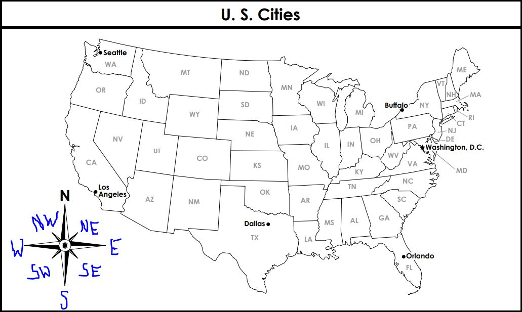 Map Skills Review Jeopardy Template