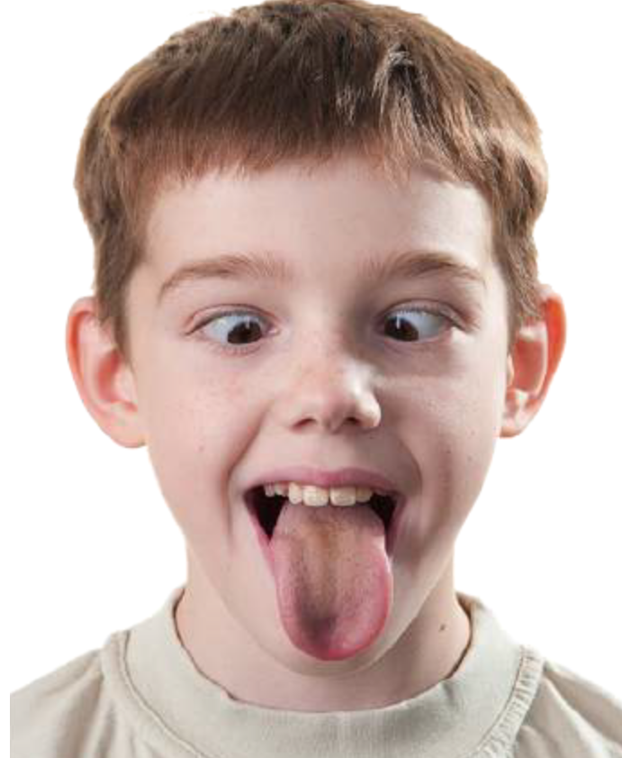 Мальчик рот язык