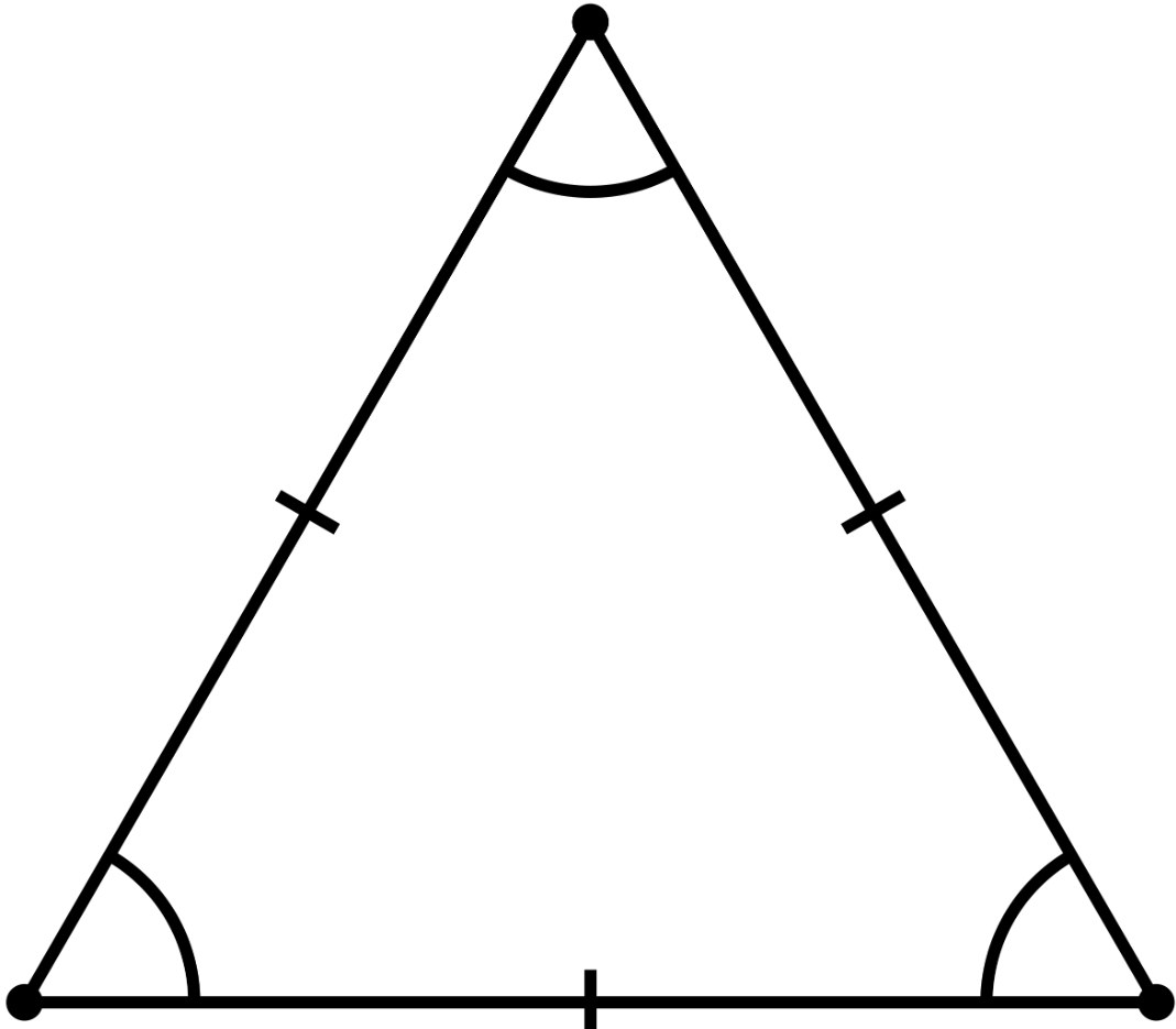 Равносторонний треугольник. Равнобедренный треугольник. Равносторонний триугольни. Равнобедренный и равносторонний треугольник.