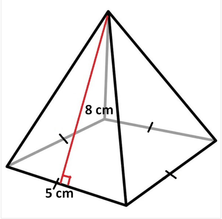 Объем пирамиды рисунок. Пирамида сбоку. Пирамида чертеж. Пирамида с квадратным основанием. Высота пирамиды на чертеже.